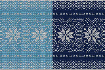 Christmas knitting seamless pattern. EPS 10 vector