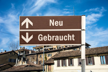 Schild 230 - Gebraucht