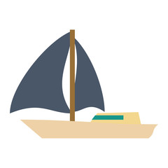 Sail boat symbol