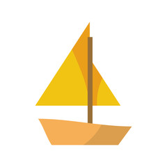 Sail boat symbol