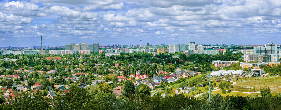 Panoramic View Of The City Of Berlin On A Summer Day