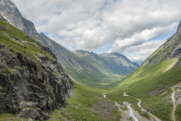 Fototapeta na wymiar Travel Norway at Trollstigen