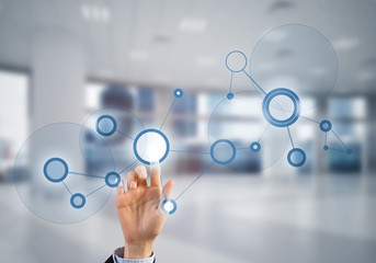 Innovative technologies for science and medicine in use by female doctor or scientist