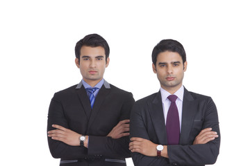 Portrait of two businessmen