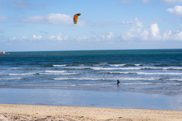 Coastline in Cornwall in the summer