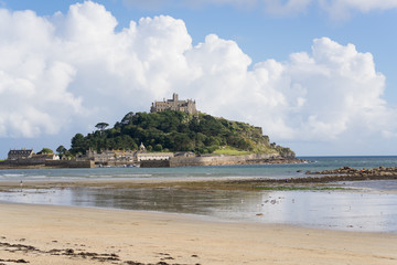 Coastline in Cornwall in the summer