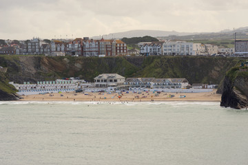 Naklejka premium Coastline in Cornwall in the summer