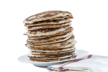 Bio healthy ingredients,Glutten-free pancakes on interior background