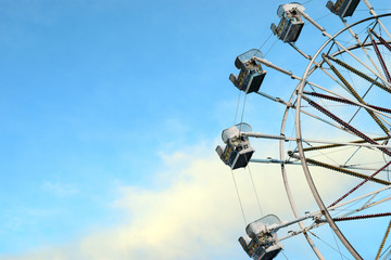 Ferris wheel at winter