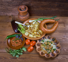 Russian summer dinner