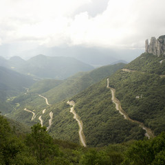 mountain road in the french Alps