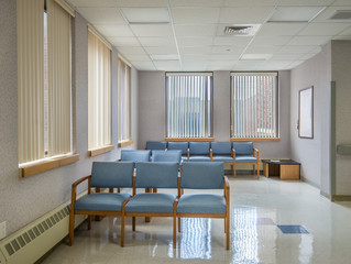 empty hospital/clinic waiting room