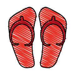 flip flops sandals icon image