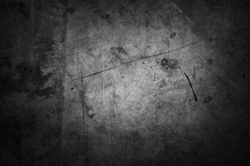 Gray concrete grungy concrete wall background. Dark edges