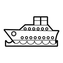 cruise ship icon image