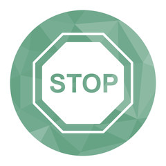 Polygon Icon Stopschild