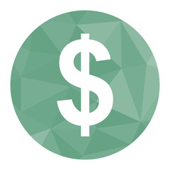Polygon Icon Dollar Symbol