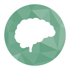 Polygon Icon Gehirn