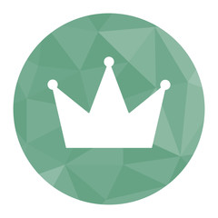 Obraz premium Polygon Icon verzierte Krone
