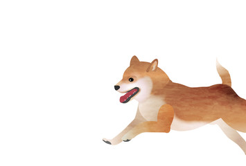 戌　かわいい　年賀状　背景