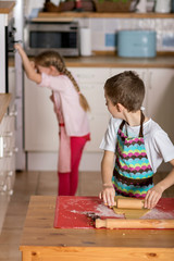 Kids baking at home 