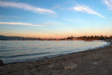 Fototapeta premium Sunset at a Vancouver Beach