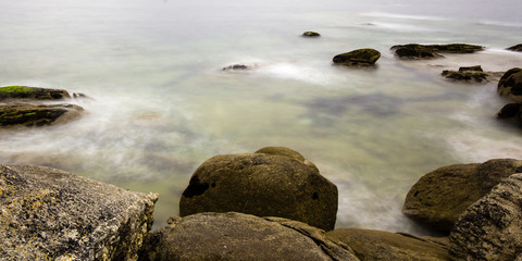 Rocky coast in Brittany
