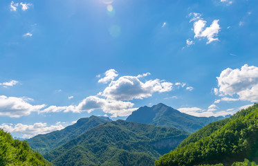 Picturesque mountains are located in the heart of Montenegro.