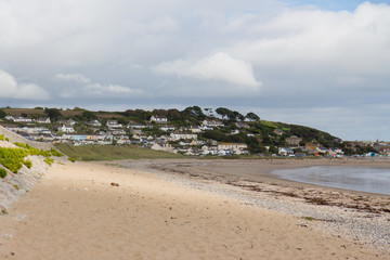 Marazion in Cornwall beach view in the summertime © Anthony