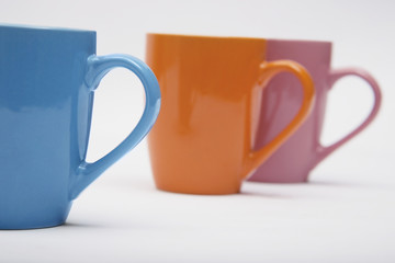 Colourful mugs 