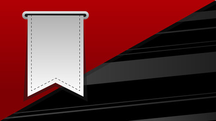 Obraz premium Web, label or tags elements for print, bookmark, banner and poster material, vertical ribbon