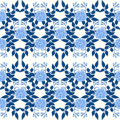 Seamless folk pattern in small wild flowers. Country style millefleurs. Floral meadow background for textile, wallpaper, pattern fills, covers, surface, print, gift wrap, scrapbooking, decoupage.