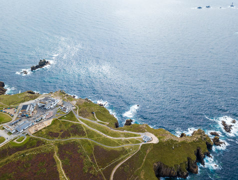 Aerial View Of Land's End In Cornwall