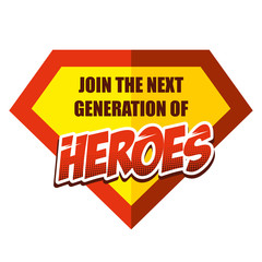 Superhero generation sticker