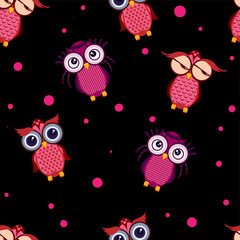 pattern owl graphic cartoon character