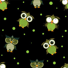 pattern owl graphic cartoon character