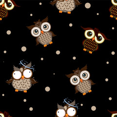 pattern owl graphic cartoon character