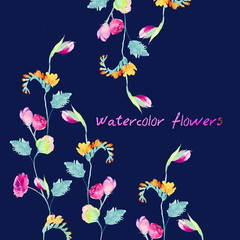 Watercolor flowers