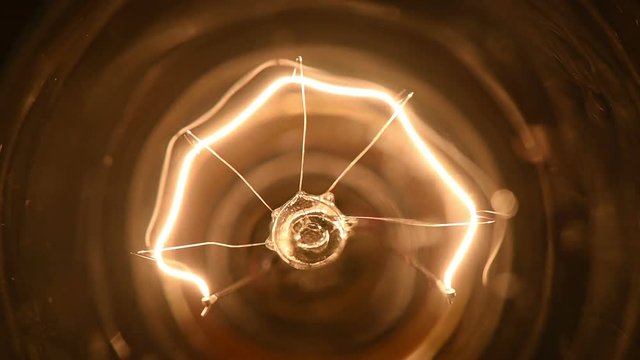 Closeup Flashing Light Bulb