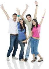 Obraz premium Friends enjoying themselves 