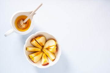 Apples, pomegranate and honey for Rosh Hashanah