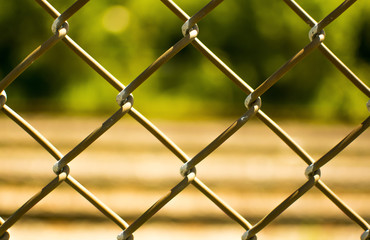 Fototapeta premium fence with a blurred background