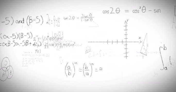 Math formulas on whiteboard