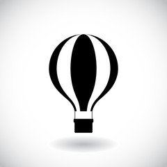 Obraz premium Hot air balloon icon. Vector illustration