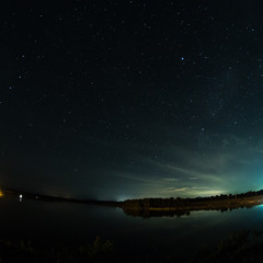 starry night at the pond