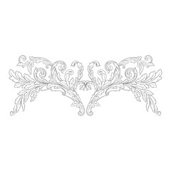 Ornament vector baroque