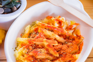French Fries Cheese Paprika