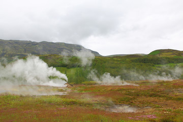 Geyser, Haukadalur, golden circle near Reykjavik
