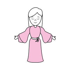 blessed holy virgin mary icon