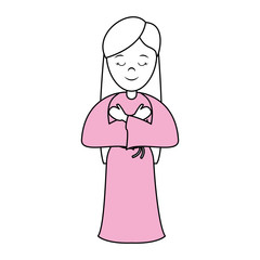 blessed holy virgin mary icon